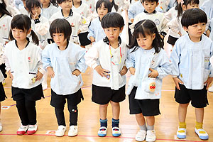 歌・カスタの予行が行われました　年中組