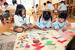 大きなバースデーケーキ　うさぎ