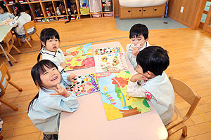 名前の練習頑張っています　ことり