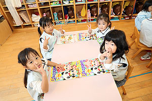 名前の練習頑張っています　ことり