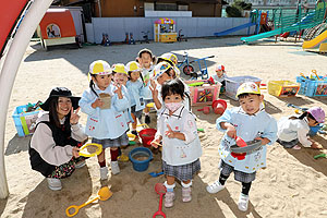 元気いっぱい園庭遊び　年少Aチーム・年中組　NO.1