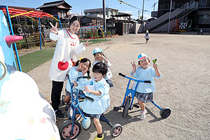 元気いっぱい園庭遊び　年少Aチーム・年中組　NO.1