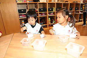 ケーキの制作　ひよこ