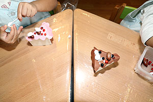 ケーキの制作　ひよこ