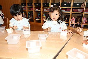 ケーキの制作　ひよこ