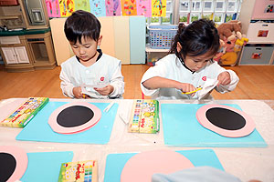 リズムフェスティバルの招待状　ぱんだ・ことり・きりん