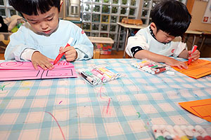 リズムフェスティバルの招待状　ぱんだ・ことり・きりん