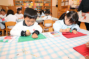 リズムフェスティバルの招待状　ぱんだ・ことり・きりん