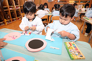 リズムフェスティバルの招待状　ぱんだ・ことり・きりん