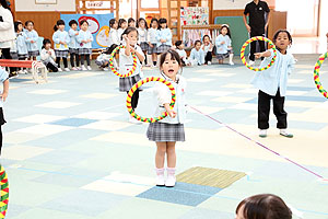 リズムフェスティバルの活動　年中Bチーム