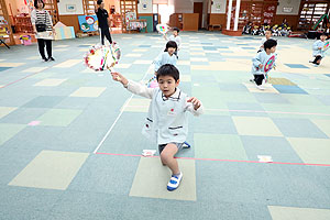 リズムフェスティバルの活動　年中Bチーム