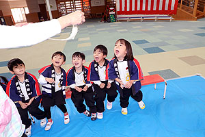 もちつき大会　きりん・ぱんだ・こあら ・ひよこ