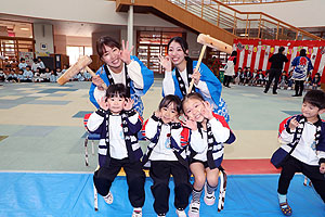 もちつき大会　きりん・ぱんだ・こあら ・ひよこ