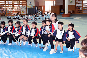 もちつき大会　きりん・ぱんだ・こあら ・ひよこ