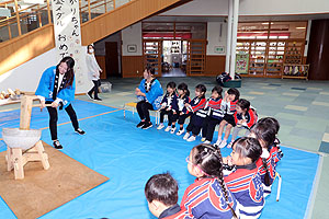 もちつき大会　きりん・ぱんだ・こあら ・ひよこ