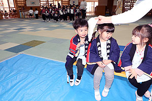 もちつき大会　きりん・ぱんだ・こあら ・ひよこ