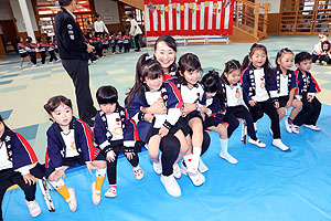 もちつき大会　きりん・ぱんだ・こあら ・ひよこ