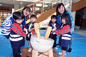 もちつき大会　うさぎ・りす・ことり ・あひる