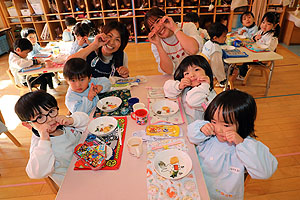 もちつき大会　うさぎ・りす・ことり ・あひる