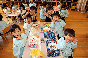 もちつき大会　うさぎ・りす・ことり ・あひる