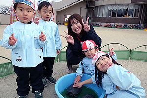 ふれあい動物園　たのしかったね　年少組