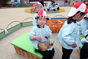 ふれあい動物園　たのしかったね　年少組