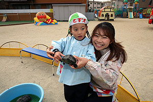 ふれあい動物園　たのしかったね　年少組