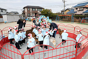 ふれあい動物園　たのしかったね　年少組