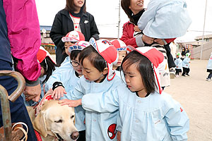 ふれあい動物園　たのしかったね　年少組