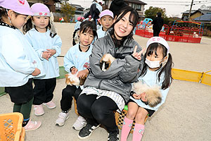 ふれあい動物園　たのしかったね　年中組　ひよこ・あひる　NO.2