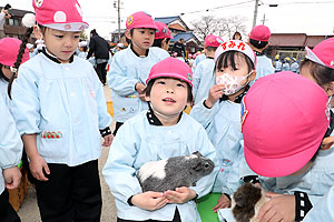 ふれあい動物園　たのしかったね　年中組　ひよこ・あひる　NO.1