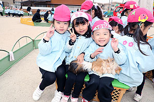 ふれあい動物園　たのしかったね　年中組　ひよこ・あひる　NO.1