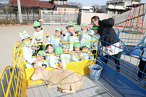 ふれあい動物園　たのしかったね　年長組