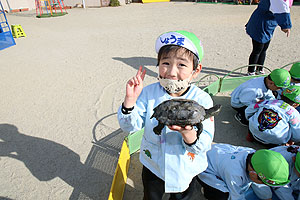 ふれあい動物園　たのしかったね　年長組