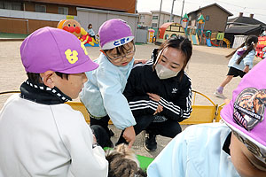 ふれあい動物園　たのしかったね　年長組