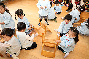 みんなで大掃除！！　きりん・ぱんだ・ことり