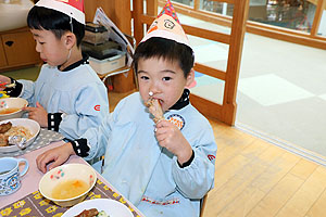 クリスマスランチ♪　年長組