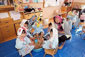 第2回りす組名物あし湯♨　　りす