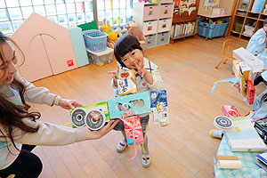 廃材で自由制作　ぱんだ