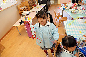 廃材で自由制作　ぱんだ
