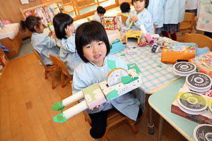 廃材で自由制作　ぱんだ
