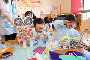 廃材で自由制作　ぱんだ