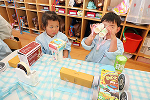 廃材で自由制作　ぱんだ