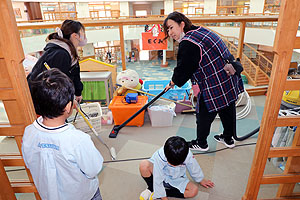 大掃除をしました　うさぎ・たんぽぽ・B・E