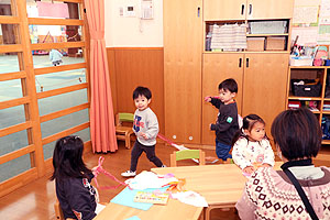 凧あげ　楽しかったね　ひよこ