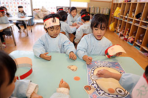 福笑い楽しかったね　すみれ