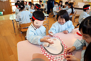 福笑い楽しかったね　すみれ