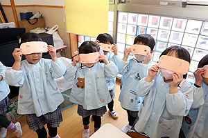 福笑い楽しかったね　すみれ