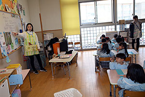 書初め大会　がんばったね！　年中組