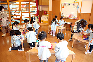 作品展の制作活動　あひる